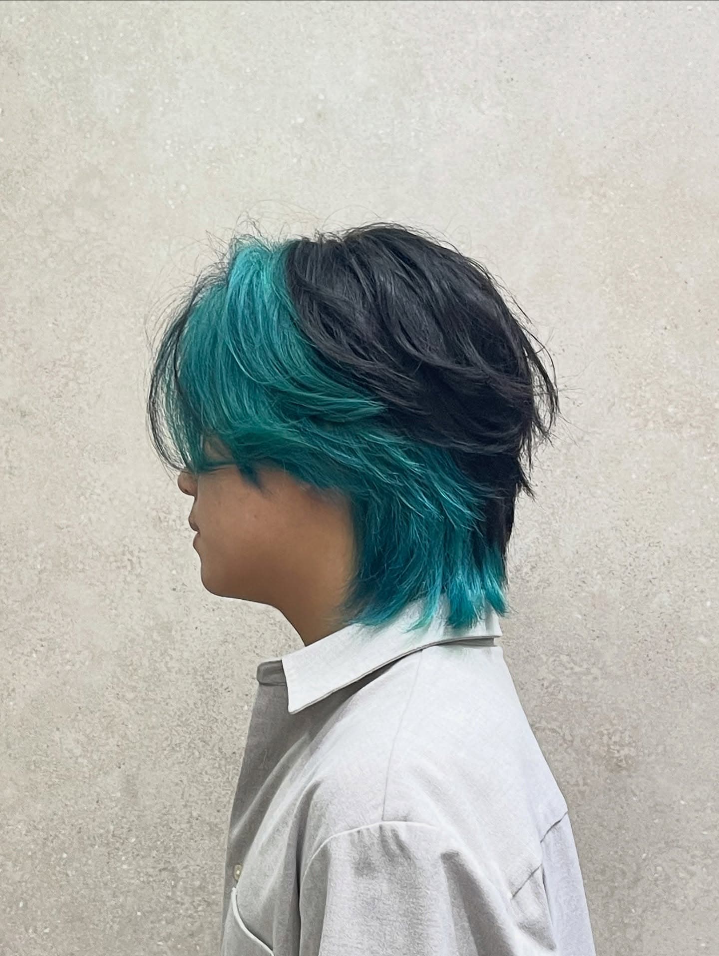 黑色中髮日系髮型